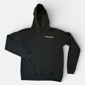 McLaren mens S Small gray cotton blend Formula 1 team pullover hoodie EUC